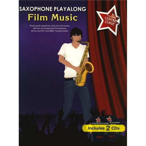 Saxophone Playalong Film Music Book/2CDs (Softcover Book/CD)