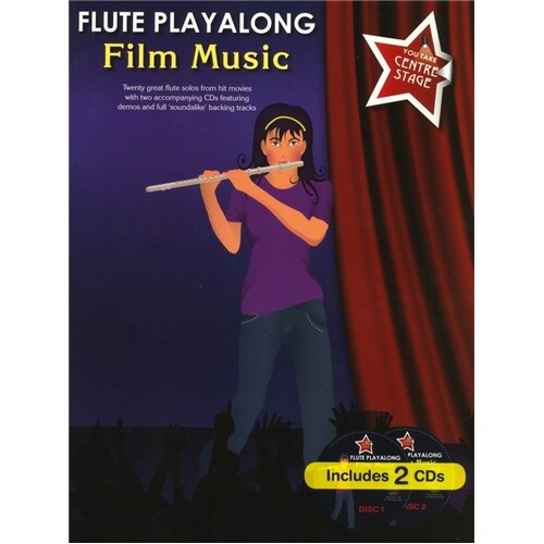 Flute Playalong Film Music Book/2CDs (Softcover Book/CD)