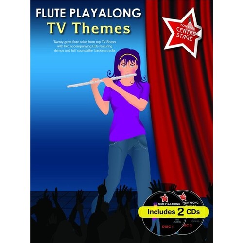 Flute Playalong TV Themes Book/2CDs (Softcover Book/CD)