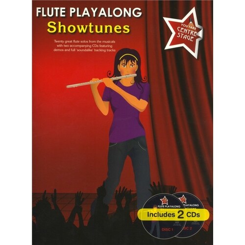 Flute Playalong Showtunes Book/2CDs (Softcover Book/CD)