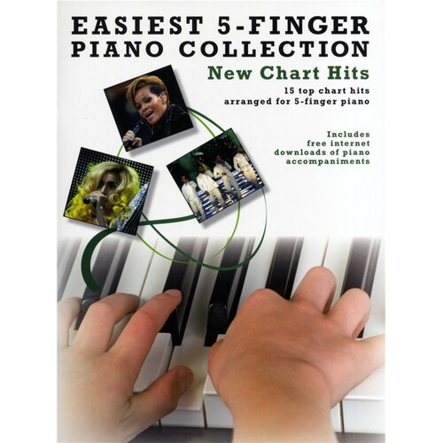 Easiest 5 Finger Piano Collection New Chart Hits (Softcover Book)