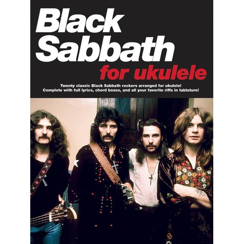 Black Sabbath for Ukulele - 18 Classic Rock Songs with Lyrics & Chord Boxes