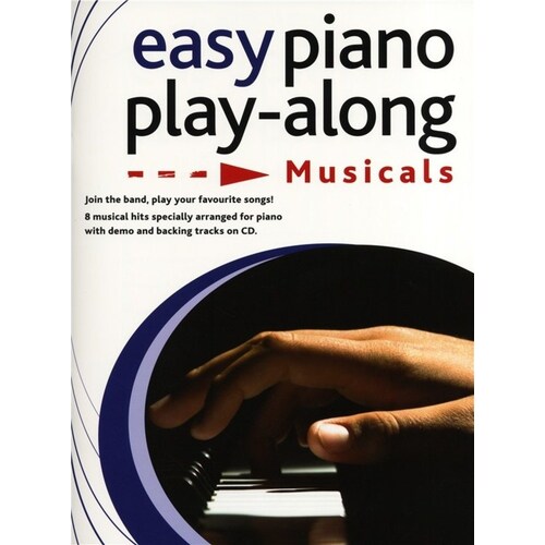 Easy Piano Play Along Musicals Softcover Book/CD