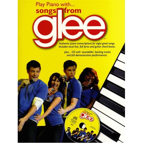 Play Piano With Songs From Glee Softcover Book/CD