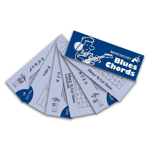 Notecracker Blues Guitar Chords Reference Cards