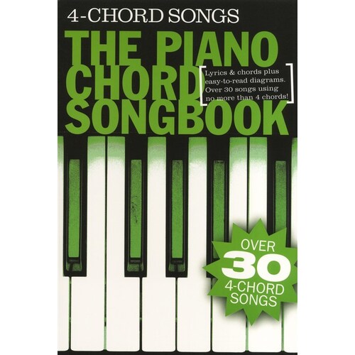 Piano Chord Songbook 4 Chord Songs (Softcover Book)