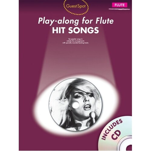 Guest Spot Hits Songs Flute Softcover Book/CD