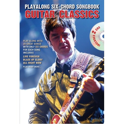 Playalong 6 Chord Songbook Guitar Softcover Book/CD