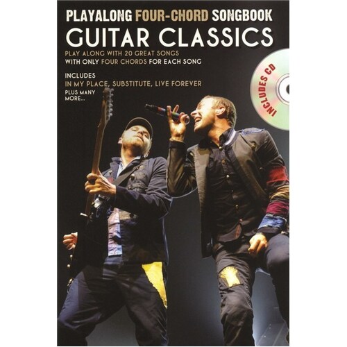 Playalong 4 Chord Songbook Guitar Softcover Book/CD