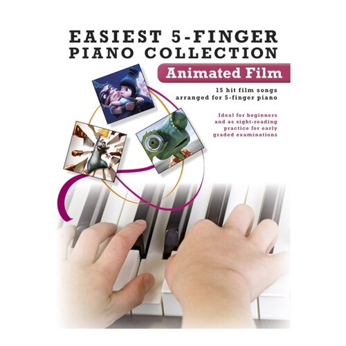 Easiest 5 Finger Piano Collection Animated Film (Softcover Book)