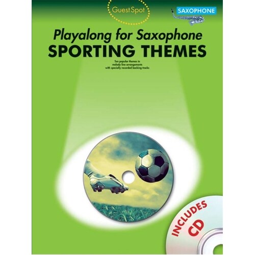 Guest Spot Playalong Alto Sax Sporting Themes (Softcover Book/CD)