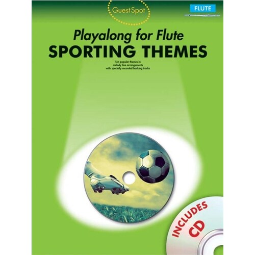 Guest Spot Playalong Flute Sporting Themes (Softcover Book/CD)