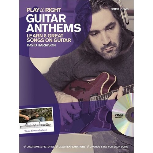 Play It Right Guitar Anthems Book/DVD (Softcover Book/DVD) Book