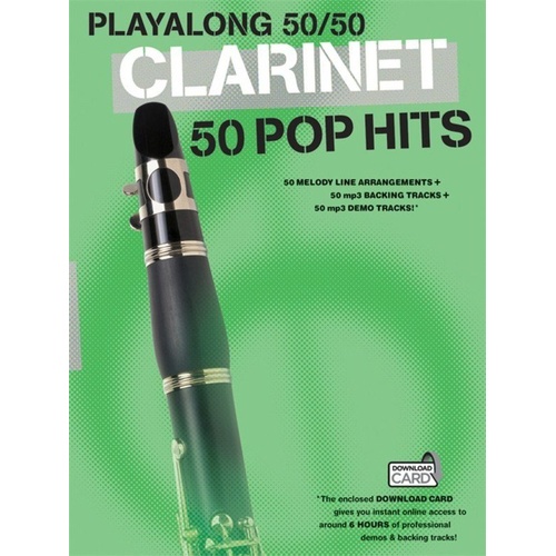 Playalong 50/50 Clarinet - 50 Pop Hits with Backing Tracks