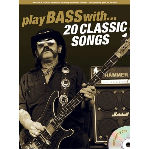 Play Bass With 20 Classic Songs - Songbook for Guitar