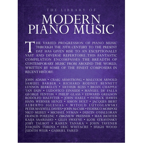Library Of Modern Piano Music (Softcover Book)