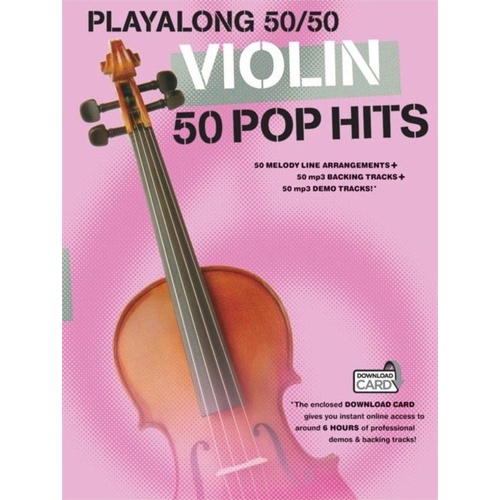Playalong 50/50 Violin - 50 Pop Hits with Backing Tracks
