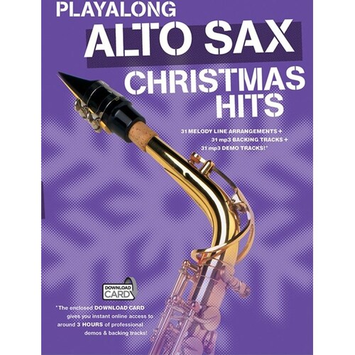 Playalong Christmas Alto Sax (Softcover Book)