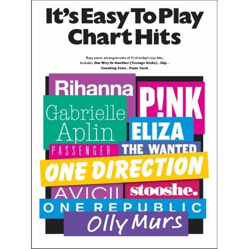It's Easy To Play Today's Chart Hits for Piano