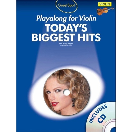 Guest Spot Today's Hits Violin BK/CD