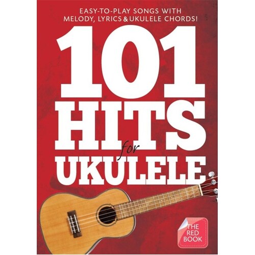 101 Hits For Ukulele Red Book (Softcover Book)
