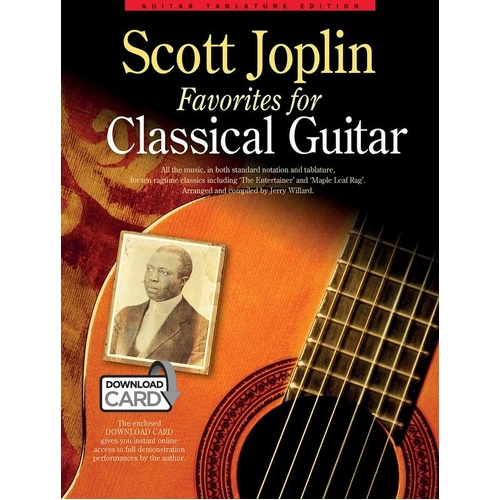 Scott Joplin Favorites for Classical Guitar by Jerry Willard - Sheet Music with Download Card