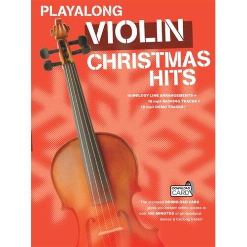 Playalong Violin Christmas Hits Book/Online Audio (Softcover Book/Online Audio) Book