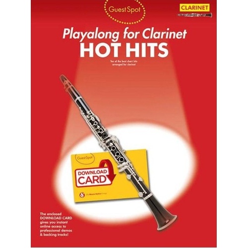 Guest Spot Playalong Hot Hits for Clarinet