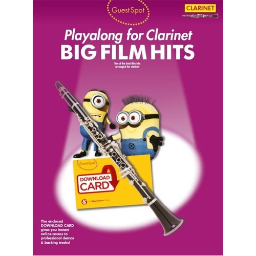 Guest Spot Playalong for Clarinet: Big Film Hits Sheet Music