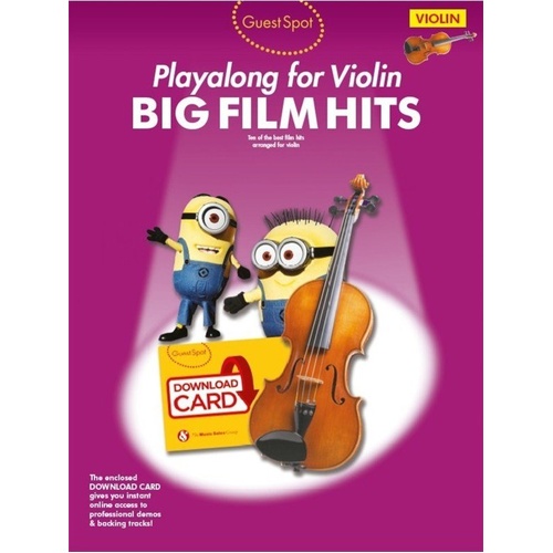 Guest Spot Playalong for Violin: Big Film Hits Sheet Music