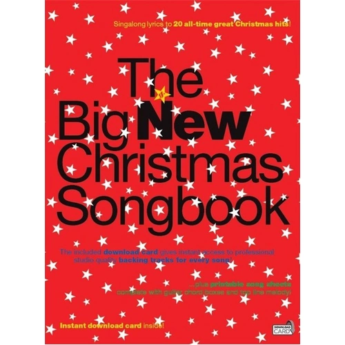 Big New Christmas Songbook PVG with 20 Songs, Download Card for Backing Tracks and Printable Sheets, by Wise Publications