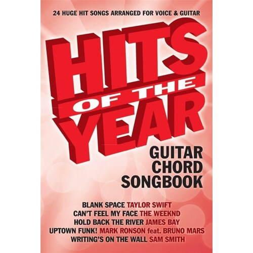 Hits Of The Year 2015 Guitar Chord Songbook (Softcover Book)