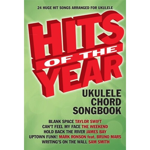 Hits Of The Year 2015 Ukulele Chord Songbook (Softcover Book)