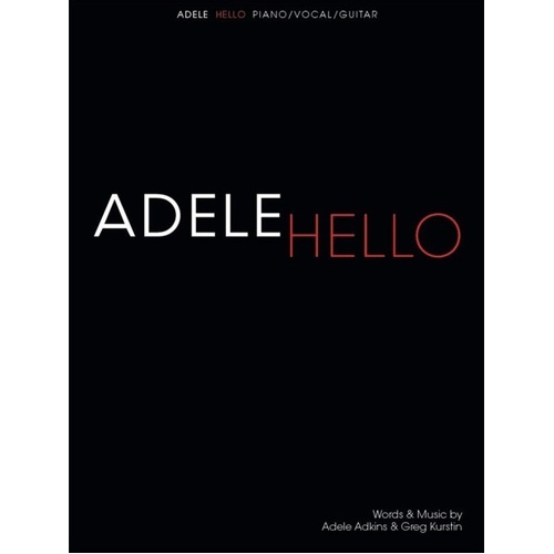 Adele - Hello Sheet Music for Piano, Vocal and Guitar, Single Sheet, Publisher Wise Publications
