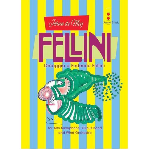 Fellini Alto Sax/Circus And Concert Band Score/Parts Book
