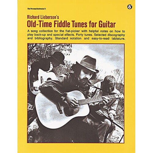 Richard Liebersons Old Time Fiddle Tunes Guitar (Softcover Book)