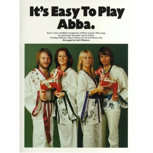It's Easy to Play ABBA Songbook for Piano, Voice, and Guitar