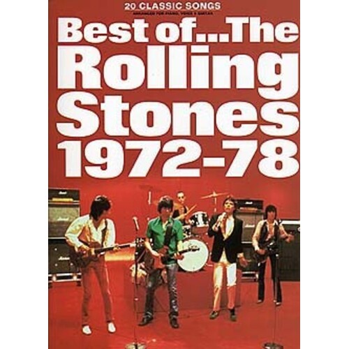 Best Of The Rolling Stones 1972-1978 PVG (Softcover Book)