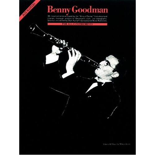 Benny Goodman Jazz Masters Clarinet (Softcover Book)