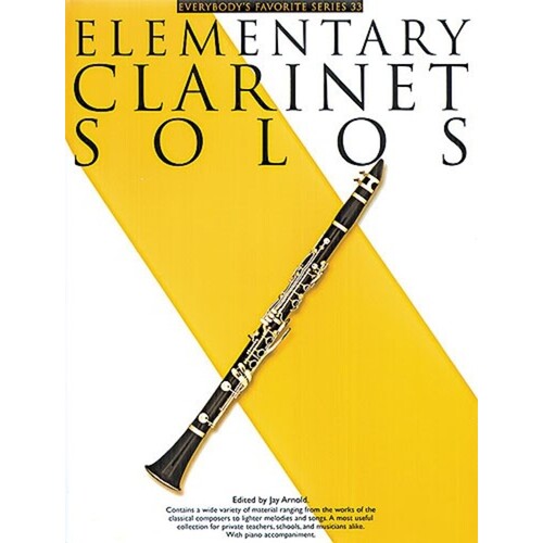 Elementary Clarinet Solos Clarinet/Piano Efs33 (Softcover Book)