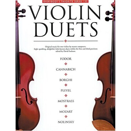 Violin Duets Efs135 (Softcover Book)