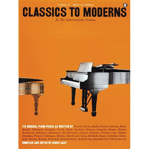 Classics To Moderns Intermediate Piano Mfm37 (Softcover Book)