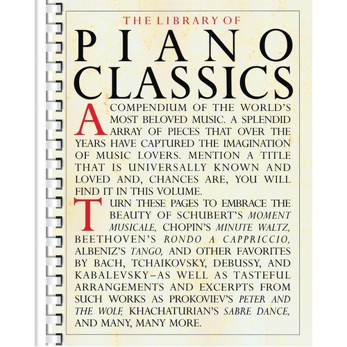 Library Of Piano Classics (Softcover Book)