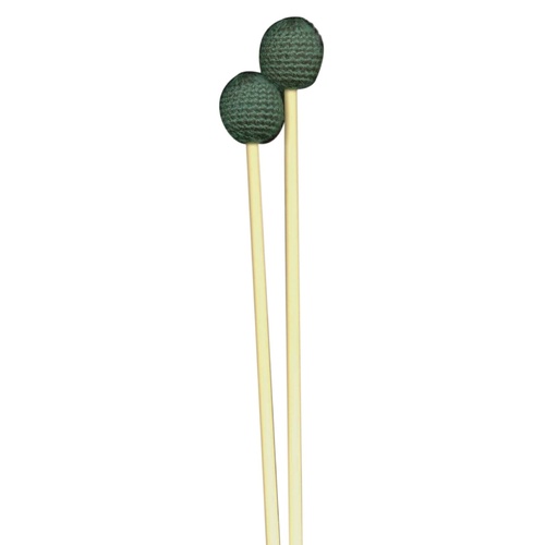 Xylophone / Metallophone Mallet Pair Medium Head Green Yarn Beater