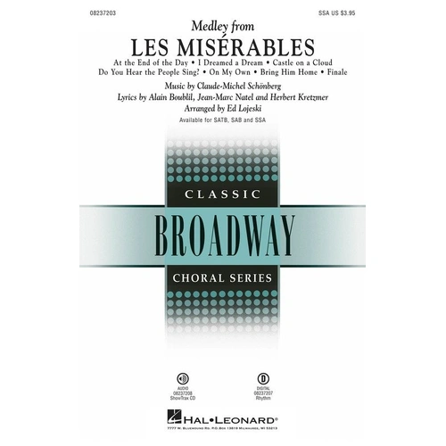 Medley from Les Miserables SSA for Choir and Piano by Ed Lojeski