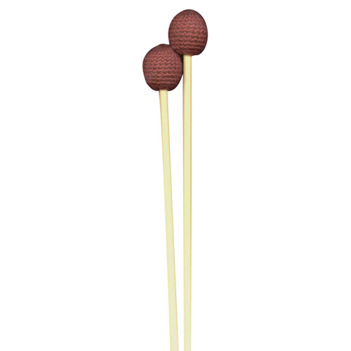 Xylophone / Metallophone Mallet Pair Hard Head Red Yarn Beater