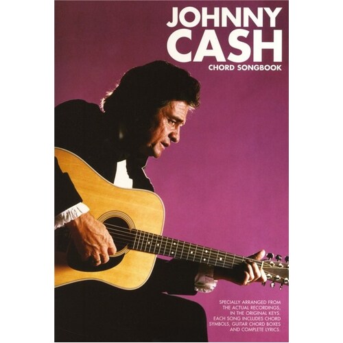 Johnny Cash Chord Songbook Lyrics/Chords (Softcover Book)