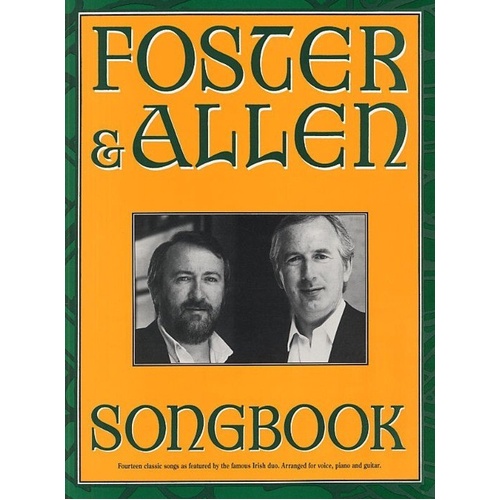Foster and Allen Songbook PVG - 48 Pages, Piano/Vocal/Guitar Arrangements