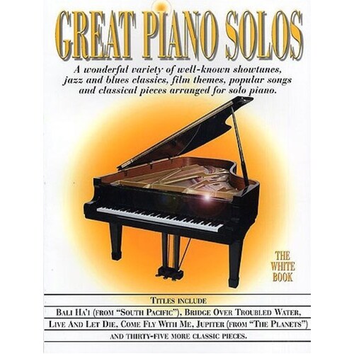 Great Piano Solos White Book (Softcover Book)