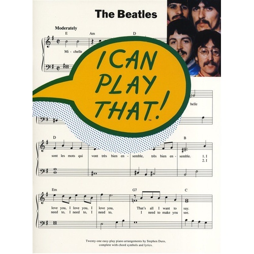 I Can Play That! The Beatles - Easy Piano Edition